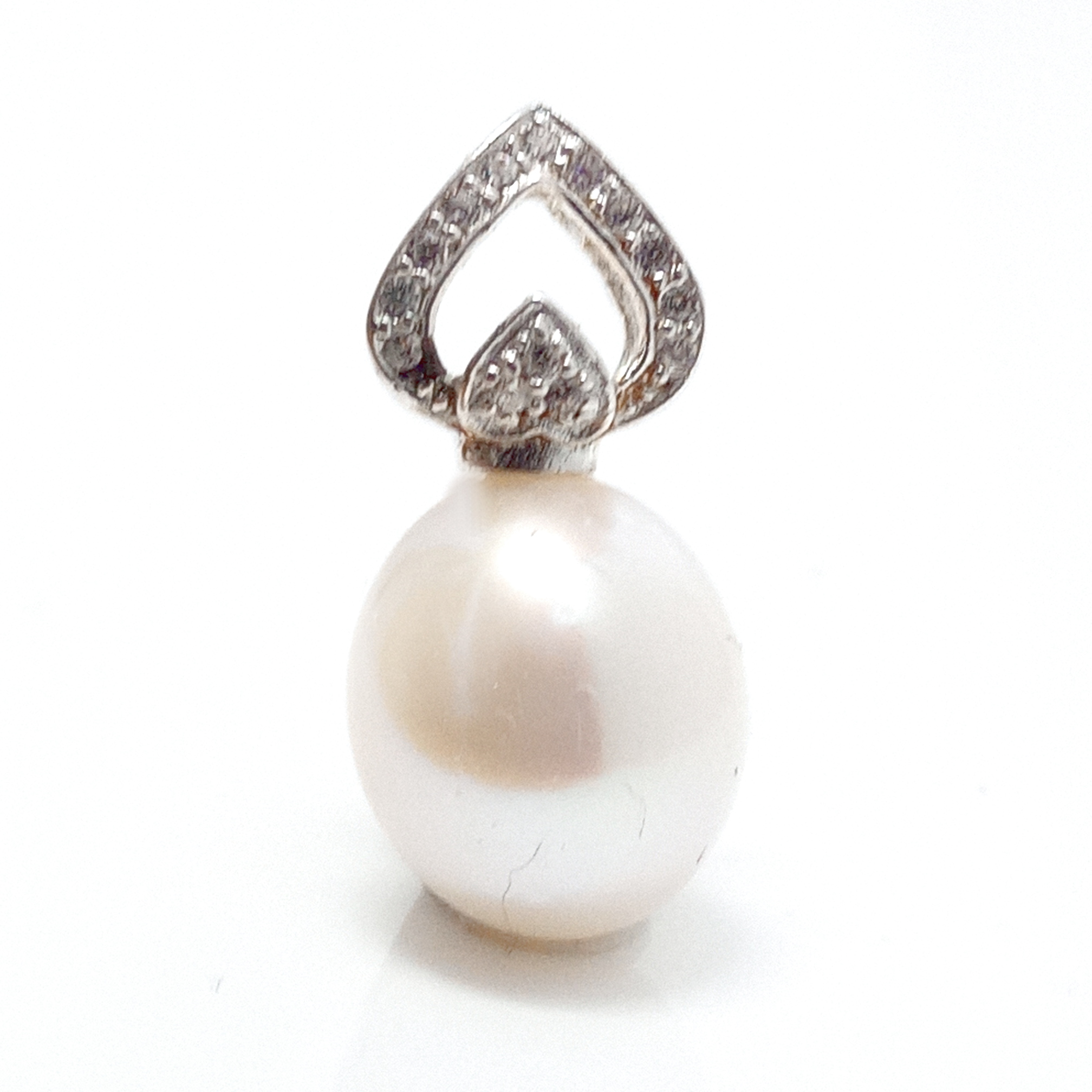 White Drop Pearl Pendant